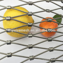 Stainless steel knotted aviary netting poultry netting zoo animal rope mesh